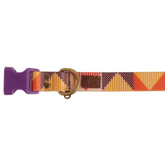 Top Paw Geometric Purple‎ Pink Yellow Fashion Dog Collar XS, SM, Medium, Large - Picture 3 of 6
